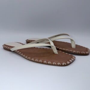 Steve Madden “Marella” Bone flip flops